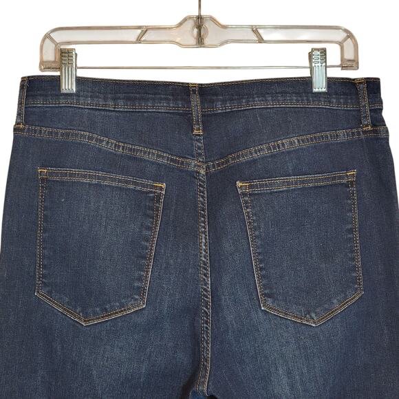 Banana Republic High Rise Skinny Jeans Dark Blue Stretch Comfort Size 30/10 - Picture 5 of 9